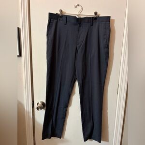 Perry Ellis 34x30 Slim Fit Men's Classic Dark Blue Pants